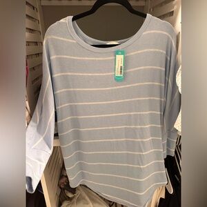 Market & Spruce Stitch Fix Corinna Brushed Dolman Knit Top- Light Blue NWT Large